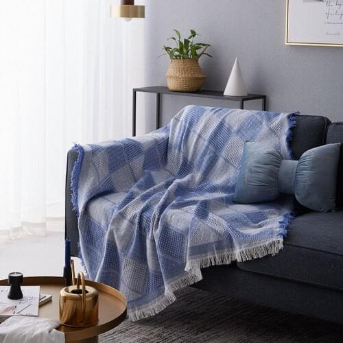 Bohemian Blanket Bedspread Tablecloth Sofa Plaid Knitted Thread Soft Towel Bed Plaid Tapestry