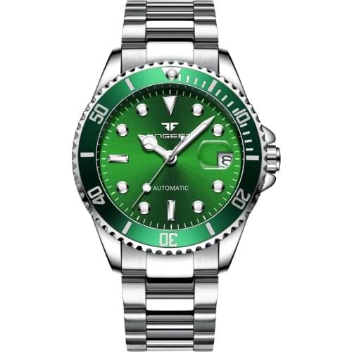 Men mechanical watches Top Brand Sport green blue Luminous Male Watch Luxury Business Automatic Wrist watch men Waterproof
