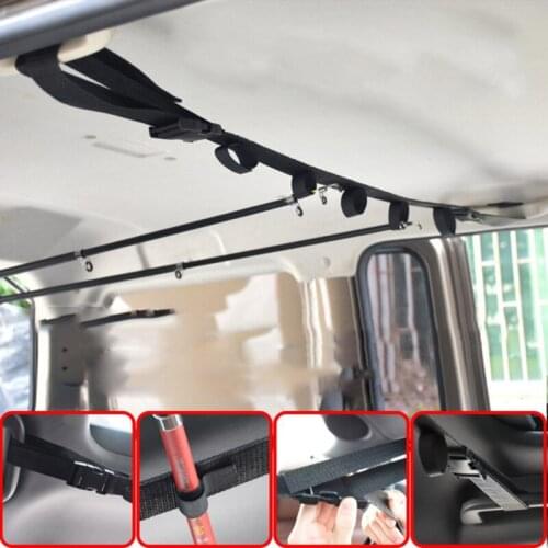 Vehicle Rod Carrier Rod Holder Belt Strap With Tie Suspenders Wrap Fishing Tackle Boxes Tool Box Accessories Fishing Rod Bracket