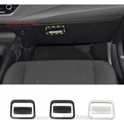 For Toyota Corolla 2019 2020 Copilot Glove Box Handle Bowl Covers Stainless Steel Trim Car Interior Styling Accessories 2pcs
