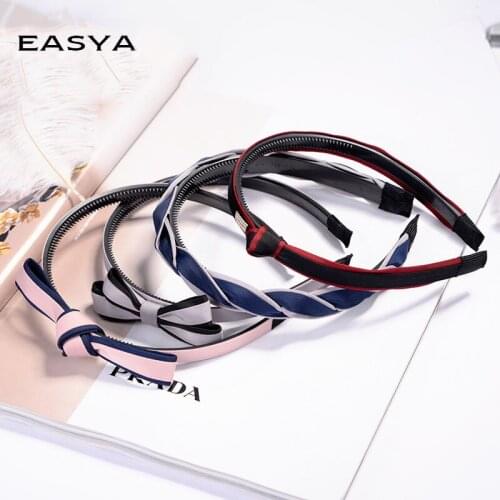 EASYA Women Knot Twist Headband Hair Bands Fashion Simple Colorful Bandage Headwrap Hair Accessories For Girls