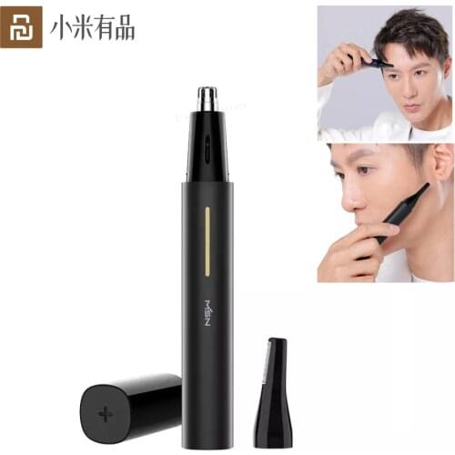 Youpin MSN Electric Ear Nose Hair Trimmer For Men Double Head Nasal Hair Cleaner Rechargeable Hair Removal Eyebrow Trimmer