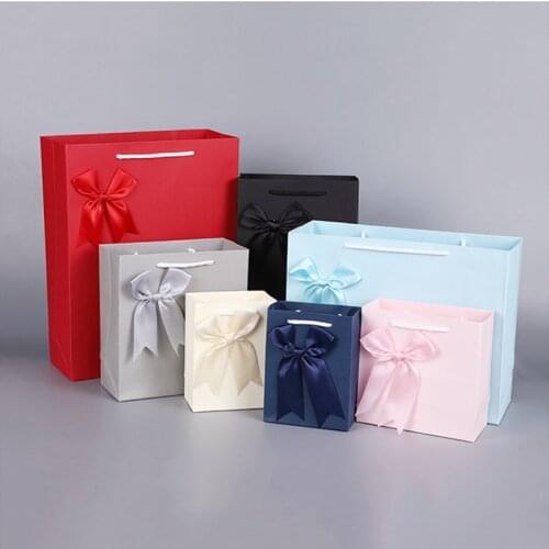 100 pieces of new creative bow tie with thank you gift bag for Party Baby Shower paper chocolate box / wedding gift candy box