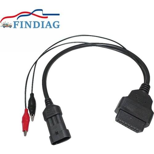 For Lancia Car Interface Tool For Fiat 3pin to 16 Pin Adapter OBDII Connector Diagnostic Cable for Alfa OBD Connector