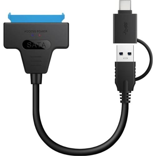 SATA Adapter Cable Harddisk To USB Type-c Converter Cord USB 3.0 Computer Connectors Cables Support For 2.5 Inches HDD/SSD