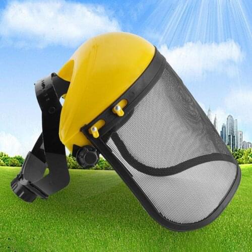 Forestry Chainsaw Safety Helmet Brushcutter Trimmer Protective Hat Forestry Visor Protection Logging Hat Ear Defenders Metal