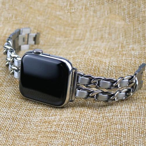 Woman Strap For Apple Watch Band 40mm 44mm 6 SE Stainless Steel Luxury Bracelet Fit IWatch Series 38mm 42mm 5 4 3 Wristband