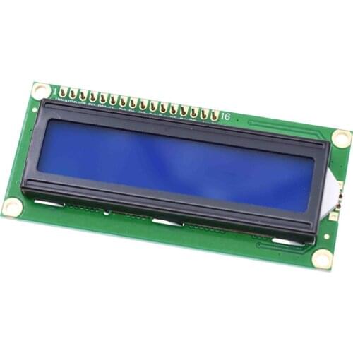 1lot=2pcs 1pcs 1602 16x2 HD44780 Character LCD blue + 1pcs IIC/I2C 1602 Serial Interface Adapter Module