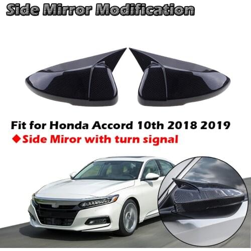 Side Mirror Cap Wing Rearview Mirrors Cover Fit For Honda Accord 10th 2018 2019 Car Modified Accessories