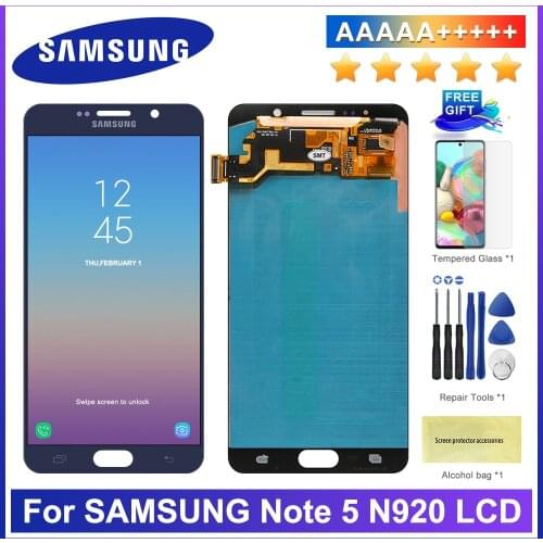 5.7'' OLED Note 5 LCD for SAMSUNG Galaxy Note 5 Display LCD Touch Screen For Samsung Note5 N920A N9200 SM-N920 N920C Digitizer