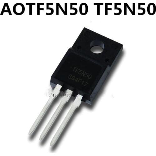 Original 10pcs/ AOTF5N50 TF5N50 TO-220F 5A 500V