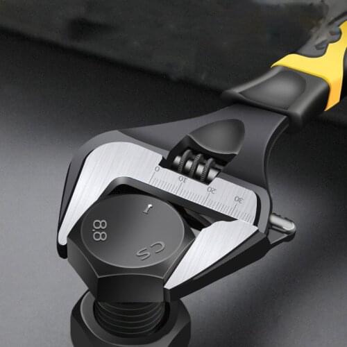 Adjustable Wrench Universal Spanner Steel Household Enlarge Open Bathroom Wrench Key Nut Wrench Plumbing Repair Tool