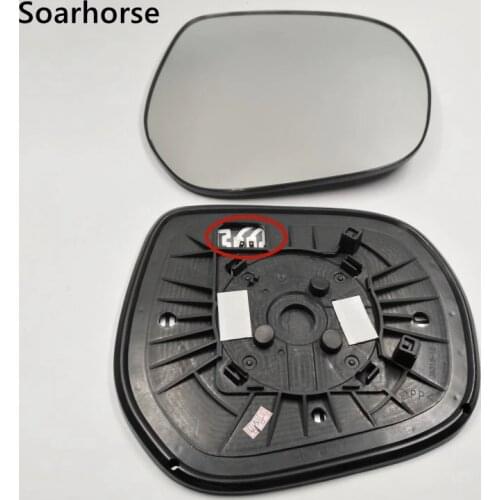 Soarhorse Rear View Mirror Glass For Toyota Land Cruiser Prado 150 Series 2009-2016 Accessories With Heated Function
