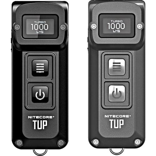 NITECORE TUP LED Flashlight CREE XP-L HD V6 1000 LM Multifunctional OLED Real-time Display with Multiple Micro-USB Charging