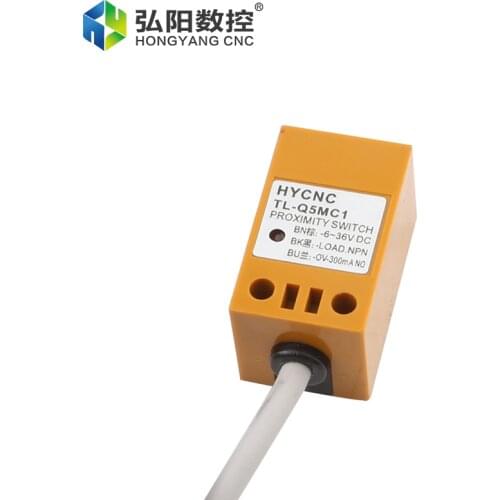 TL-Q5MC1 DC NPN NO Cube Housing Proximity Switch Sensor 3-Wire 6-36VDC Induction Range 5mm Metal Detection Limit
