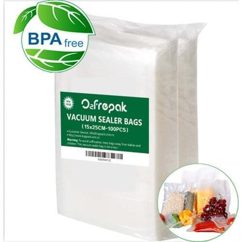 BPA FREE Embossing Vacuum Food Saver for Food Storage Freezer Bags for Vacuum Sealer
