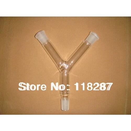 Y-shape Glass Connecting Adapter, Distillation Adapter,24/29 joint, lab glass