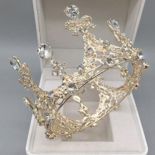 Jeweled Crowns Beautiful Headpiece Wedding Crown Wedding Tiaras Hair Accessories for Prom Birthday Costume Party LB
