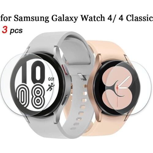 3pcs Screen Protector for Samsung Galaxy Watch 4 Tempered Glass Film for Samsung Galaxy Watch 4 Classic 42mm 46mm Protector Film