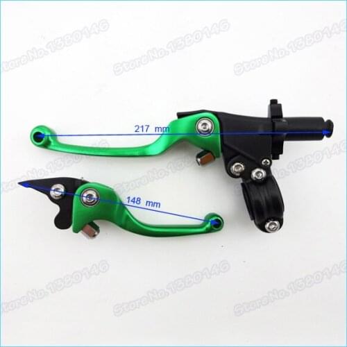 Green Motorcycles Brake Clutch Levers For 50cc-160cc CRF XR KLX TTR Pit Dirt Bikes ATV Quads Orion Atomic