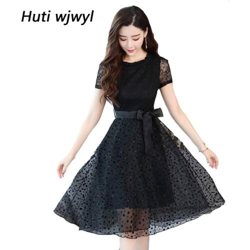 Summer Holoow Out Lace Dress Plus Size Maxi Sundress Boho 2021 Elegant Women Club Midi Dresses Party White Sexy Dress Vestidos