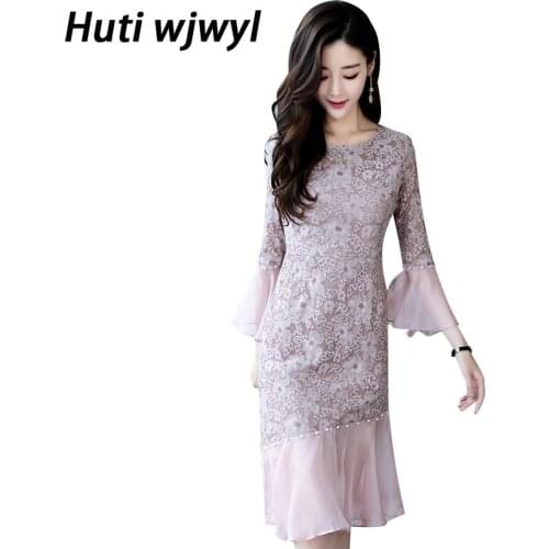 2021 Autumn Winter Vintage Black Sexy Lace Midi Dresses Women Elegant Bodycon Pink Dress Party Long Sleeve White Casual Vestidos