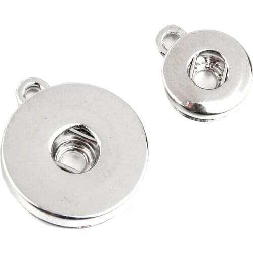 10PCS/lot Snap Buttons Accessories fit 12mm 18mm Jewelry Findings DIY Ginger Snap Bracelet Bangles Necklace Earrings Accessories