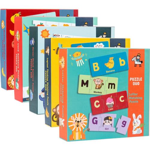 2021 Kids Toys Educational Early Education Matching Puzzles Alphanumeric Cards Games Toddler Toy Montessori children for gift