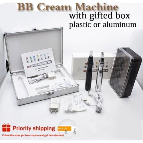 7 Color Led Light BB Cream Machine derma pen Micro needles bb cream pen for BB cream glow beauty tools skin care treatment