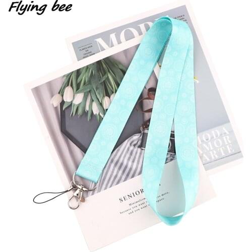 Flyingbee Bohemian Style Keychain Tags Strap Neck Lanyards For Keys ID Card Pass Gym Phone USB Badge Holder DIY Hang Rope X1893