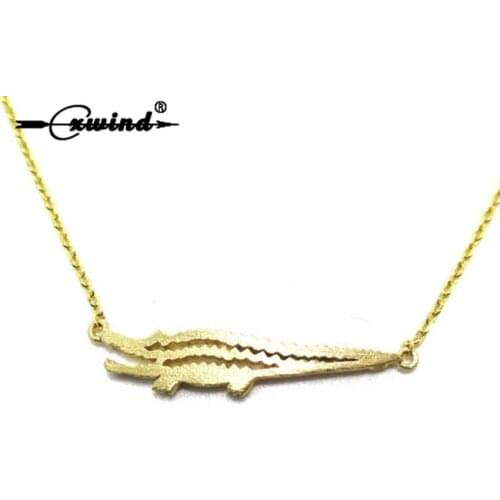 Cxwind 10PCS Fashion Animal Pendant Crocodile Necklace Charm Crocodiles Necklace For Women Statement Jewelry Gift