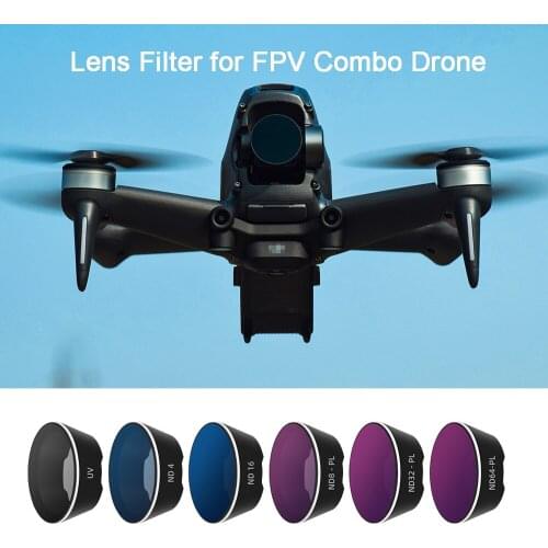 For DJI FPV Combo Drone Lens Filter UV ND4 ND8 ND16 ND32 ND64 ND-PL CPL Camera Profissional HD Filter for FPV Drone Accessory
