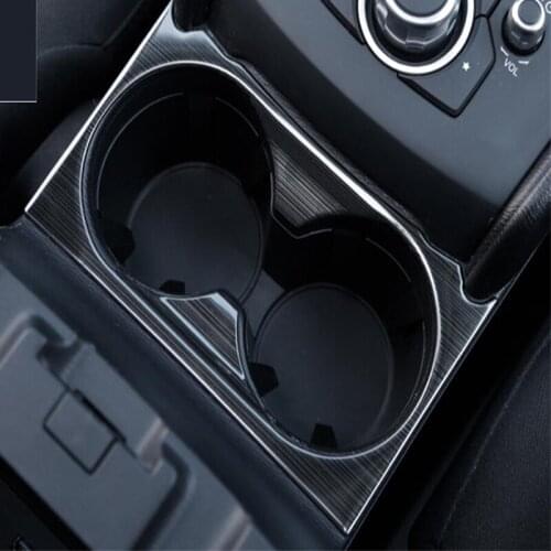 For Mazda CX-5 CX5 Accessories 2020-2017 Center Console Water Cup Holder Panel Trim Cover Interior Mouldings Car Styling