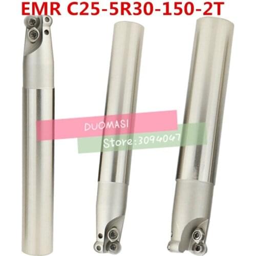EMR C25-5R30-150 Bore Indexable Shoulder End Mill Arbor,Mill Cutting Tools, Insert of carbide inserts RPMT1003/RPMW1003