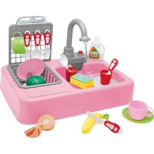 Kayyum Toy Modern Kitchen With Fountain Sink Set Kitchen Toy Set