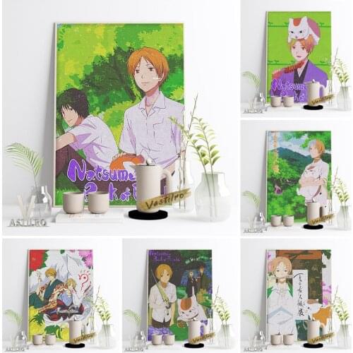 Natsumes Book Of Friends Hot Cartoon Manga Poster Japan Anime Print Art Canvas Painting Kids Gift Children Home Room Wall Decor