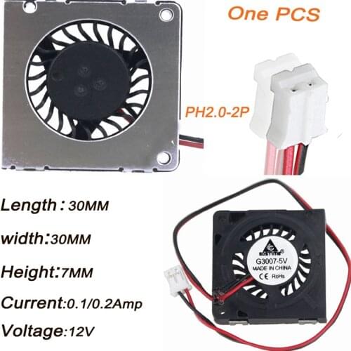 Gdstime DC 5V 12V 30mm3007 Small Turbo Cooling Fan 30x30x7mm Notebook Blower Cooler Fan New
