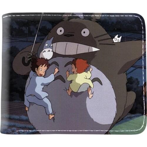 Japanese Anime Cartoon My Neighbor Totoro Wallet Short Purse With Coin Pocket Card Holder