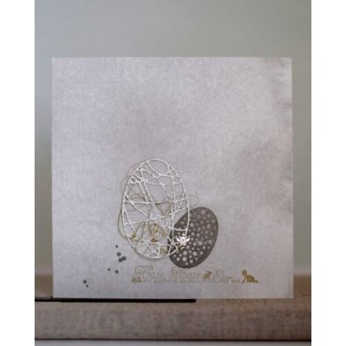 Mmao Crafts Metal Steel Cutting Dies New Easter hole pattern egg Stencil For DIY Scrapbooking Paper/photo Cards Embossing Dies