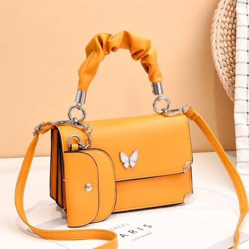 2020 New Womens One Shoulder Messenger Bag Solid Color Leisure Time High Quality Pu Versatile Simplicity Fresh Portable