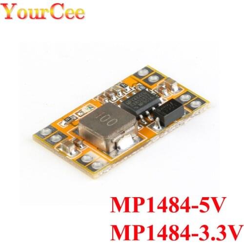 5Pcs MP1484 3.3V 5V DC-DC Step-down Regulated Power Supply Module For Car Step-down Charging 9V/12V/19V to 5V3A / 3.3V3A Output