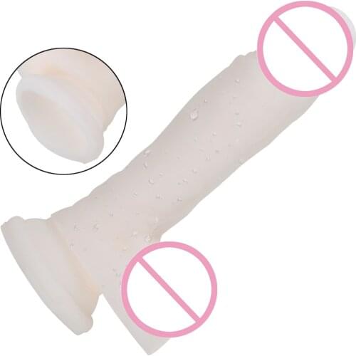 Realistic Dildo Erotic Super Soft Dildo Female Masturbation Sex Toys for Woman Simulation Fake Penis