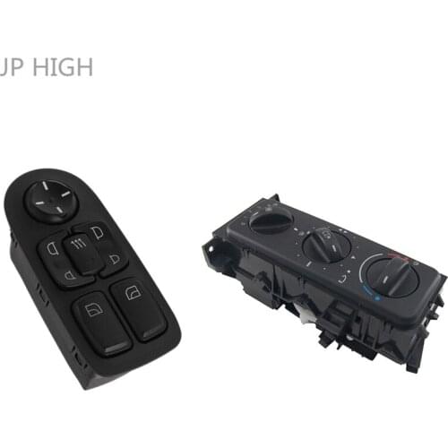 Truck Window Regulator Power Window Master Control Switch & Car Heater Climate Control Panel Switch for Mercedes Benz