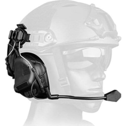 ABS Tactical Headset Helmet-type Game Headphone Fifth Generation Chip Headset Removable Design for Hunting Tactical green