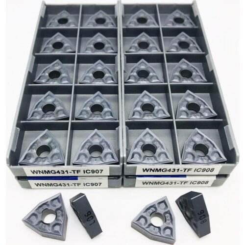 WNMG080404 TF IC907 IC908 External turning tool Carbide insert WNMG 080404 Lathe parts tool Tokarnyy turning insert WNMG