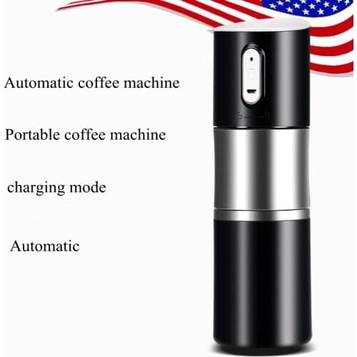 1pc Mini portable automatic coffee machine Rechargeable Italian coffee pot Coffee bean grinder Grinding machine