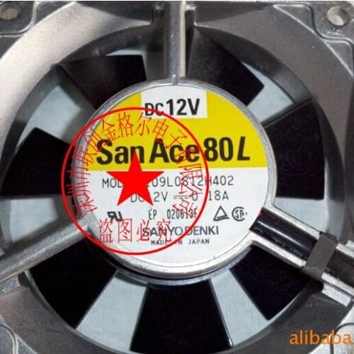 109L0812H402 DC12V 0.18A 80*80*25 aluminum frame fan