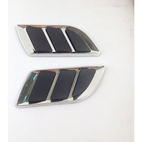 2 Pcs car styling auto Hood Fender Decorative Air Flow Intake Scoop Bonnet Vent Cover decorative stickers Universal