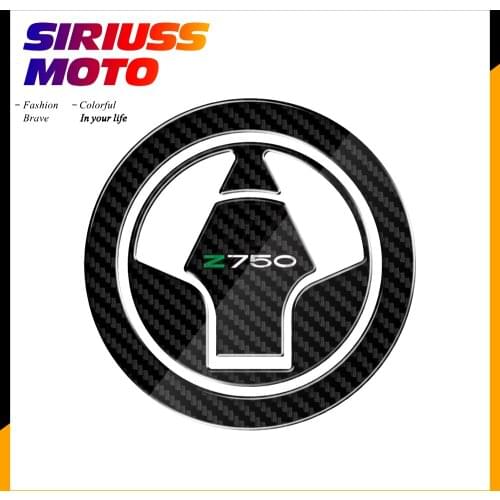 3D Carbon-look Motorcycle Fuel Gas Cap Protector Decals Case for Kawasaki Z750 2007-2012 Z750R 2011-2012