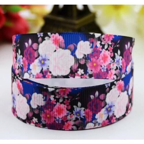 7/8'' 22mm,1" 25mm,1-1/2" 38mm,3" 75mm Flowers Cartoon Character printed Grosgrain Ribbon party decoration 10 Yards X-00765